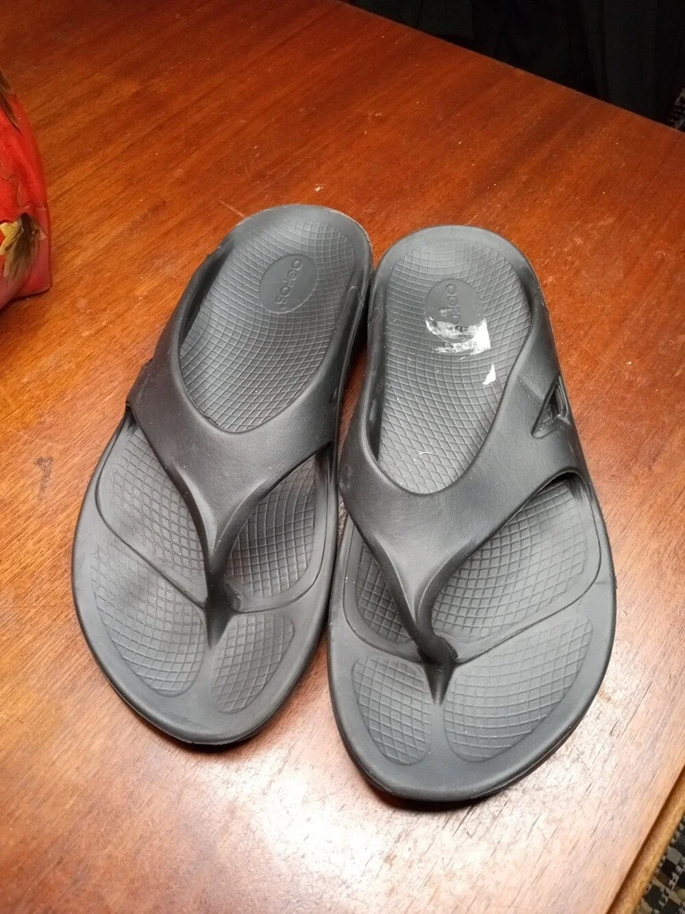 OOFOS Sport Recovery Sandals Flip Flops Comfort Black Mens Size 12 Womens 14